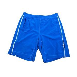 Lululemon Run: Response Short Sapphire Blue White Lined Men's Size Small